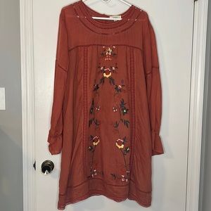 Umgee Embroidered Dress